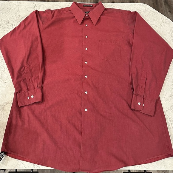 FUBU Other - Fubu The Collection Size 18 1/2  37/38 Tall Maroon/burgundy Long Sleeve